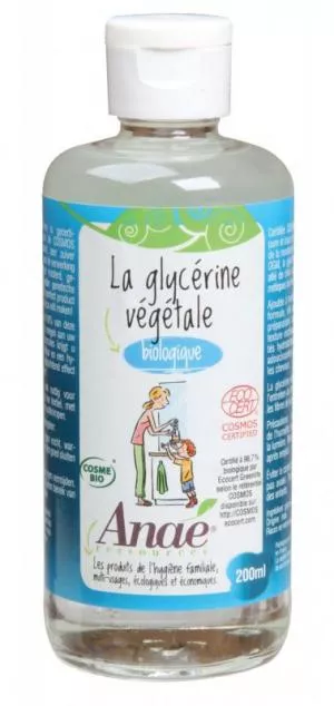 Ecodis Anaé van plantaardige glycerine BIO (200 ml) - hydrateert en verzacht de huid