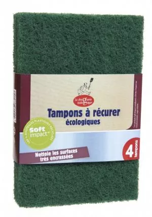 Ecodis La Droguerie Ecologique van Roughen sponzen voor vuile oppervlakken (4 stuks)