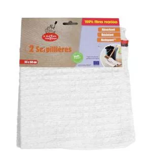 Ecodis La Droguerie Ecologique door dweil set van rec. Vezel (2 stuks)