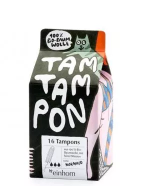 Einhorn TamTampon Normalo tampons (16 stuks) - hypoallergeen biologisch katoen