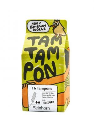 TamTampon Piccolo tampons (16 stuks) - hypoallergeen biologisch katoen