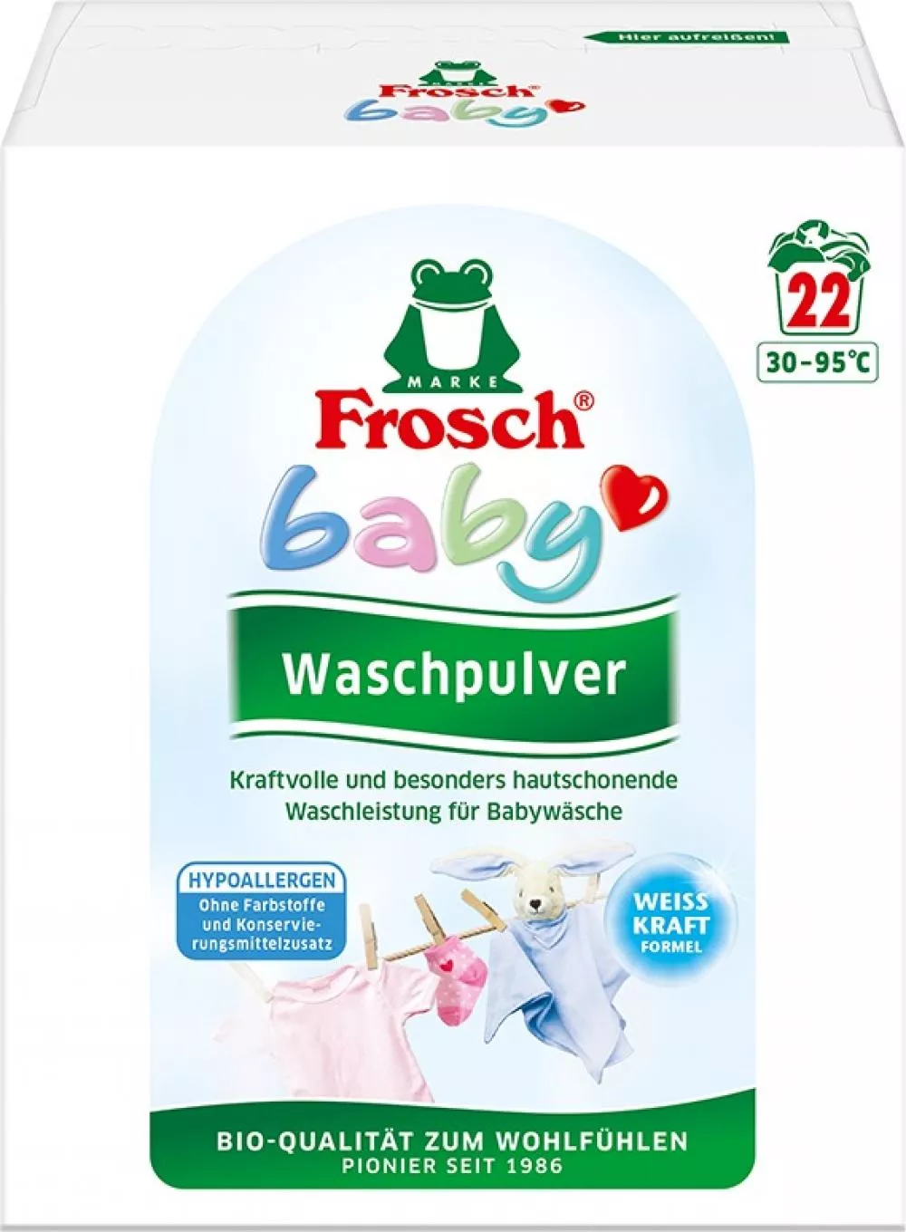 Frosch EKO Baby waspoeder voor babykleertjes (1,215 kg)