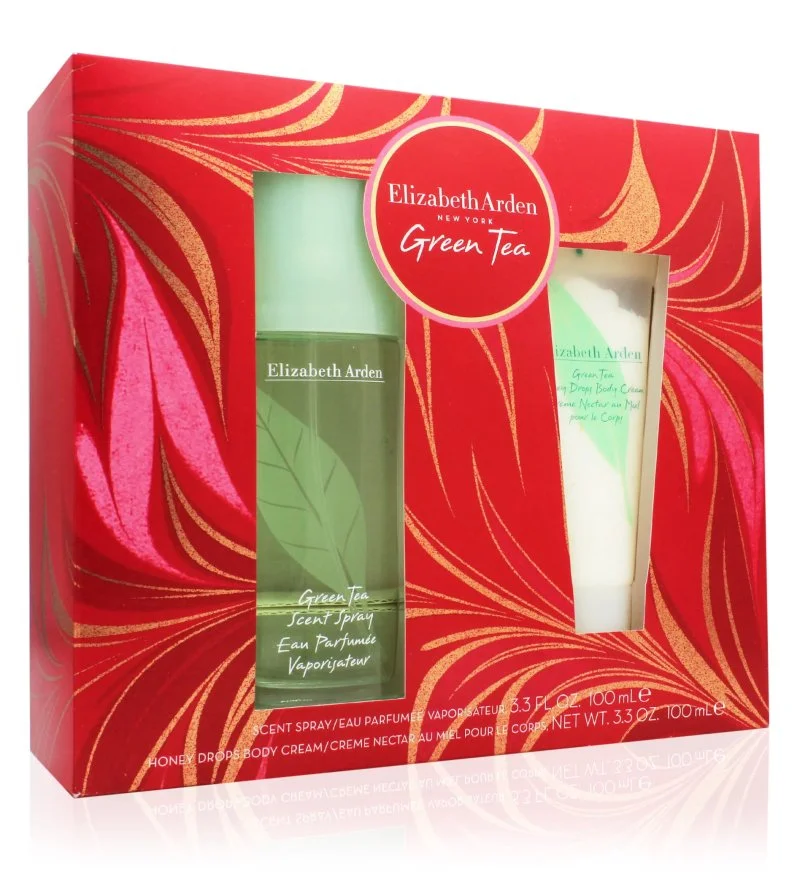 Green Tea geschenkset 100 ml + Honey Drops bodycrème eau de toilette voor vrouwen