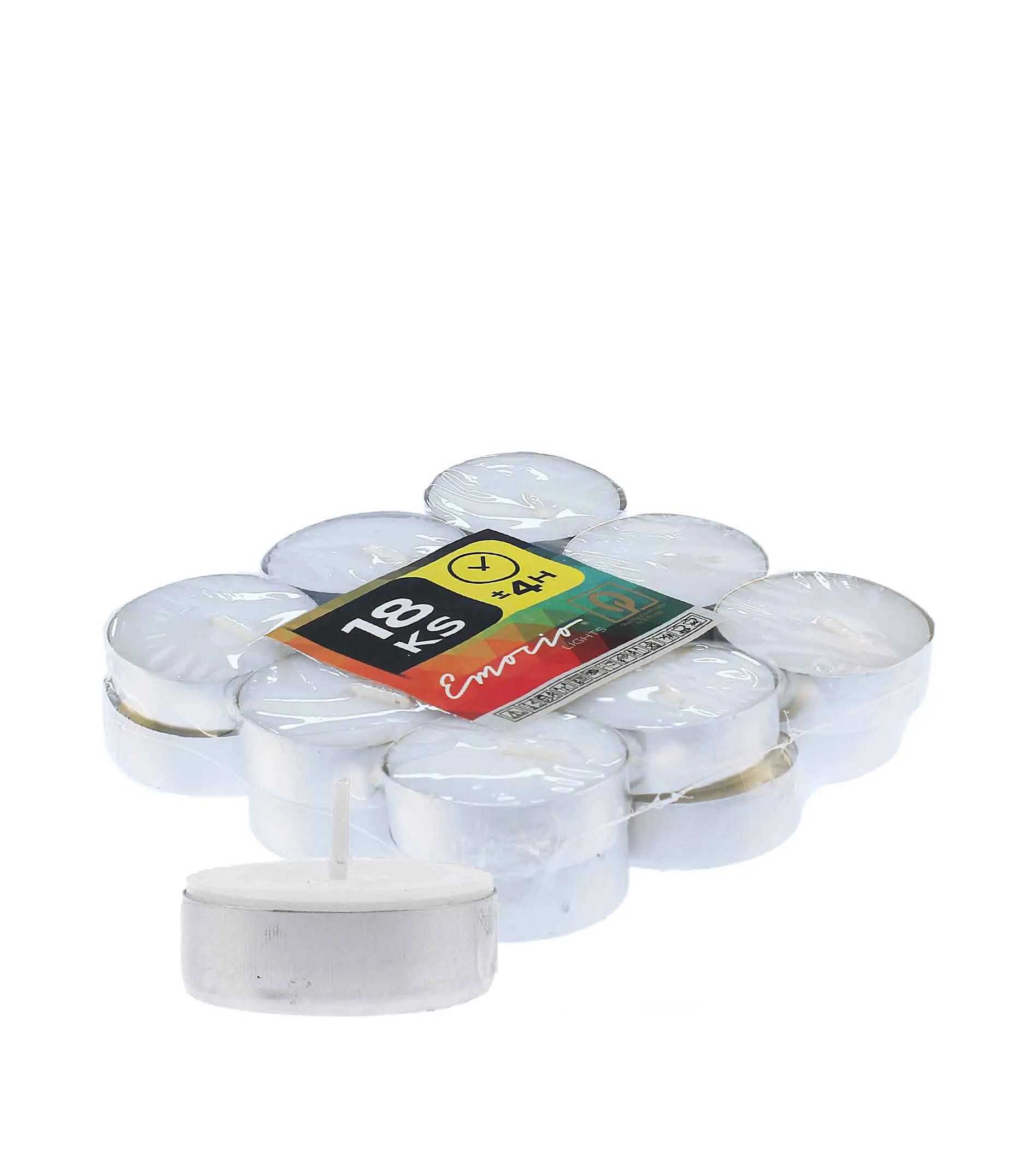 Emocio Lights 4 uur theelicht 18 stuks