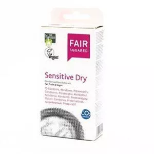 Fair Squared Condoom Sensitive Dry (10 stuks) - veganistisch en fair trade