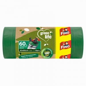 FINO Vuilniszakken Green Life Easy pack 27 μm - 60 l (18 stuks)