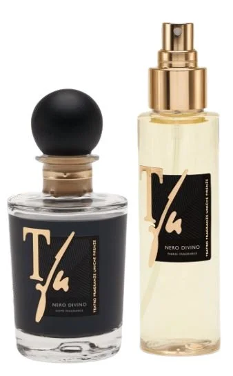 Box Nero Divino Geurstokjes Ml.100 Huisparfum+Spray Ml.100 Textielparfum