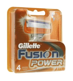Gillette Fusion Power navulmesjes 4 stuks voor mannen