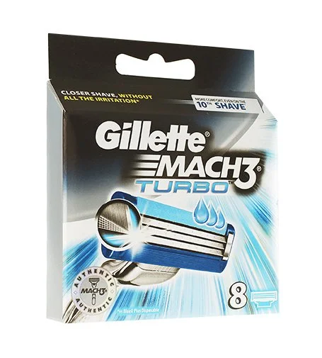 Mach3 Turbo navulmesjes 8 stuks voor mannen