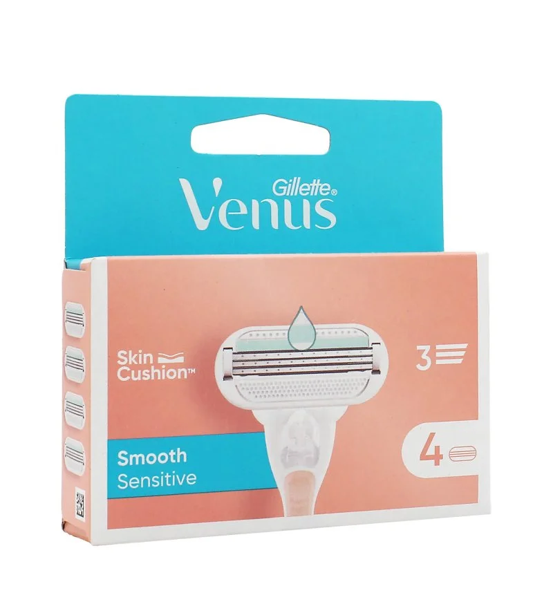 Venus Smooth Sensitive navulmesjes 4 stuks