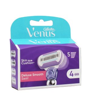 Venus Deluxe Smooth Swirl navulmesjes 4 stuks