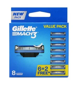 Gillette Mach3 vervangingsmesjes 8 stuks