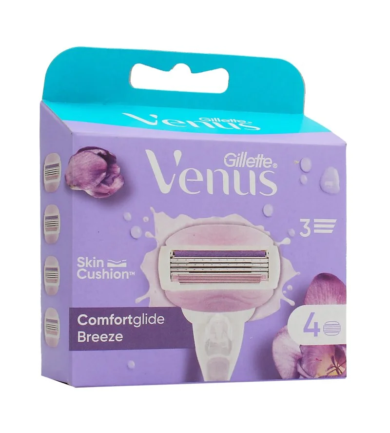 Venus Comfortglide Breeze navulmesjes 4 stuks