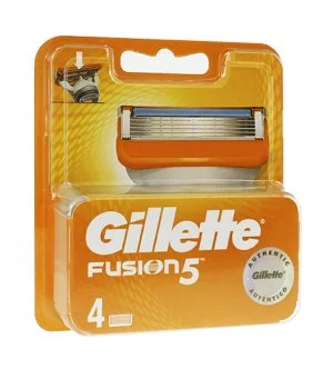 Gillette Fusion navulmesjes 4 stuks voor mannen