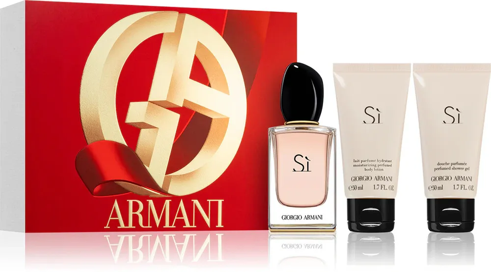 Sì cadeauset voor vrouwen eau de parfum 50 ml + douchegel 50 ml + bodylotion 50 ml 50 ml + sprchový gel 50 ml + tělové mléko 50 ml