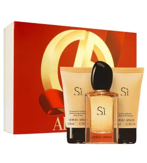Giorgio Armani Sì cadeauset voor vrouwen eau de parfum 50 ml + douchegel 50 ml + bodylotion 50 ml