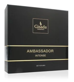 Gisada Ambassador Intense geschenkset 50 ml + douchegel eau de parfum voor heren