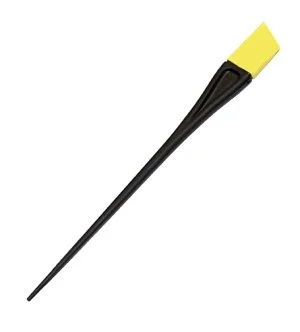 GLYNT SHADOWS Colour brushes silicon, geel (2,2 cm schuin) penseel
