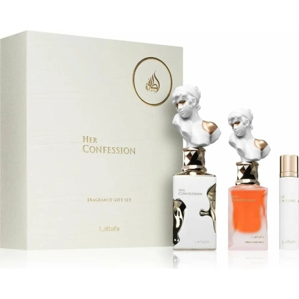 Her Confession 100 ml + EDP MINI 12 ml + haarmist Eau de Parfum voor dames 50 ml