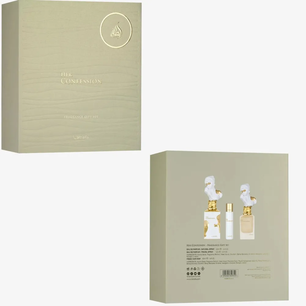 Her Confession 100 ml + EDP MINI 12 ml + haarmist Eau de Parfum voor dames 50 ml