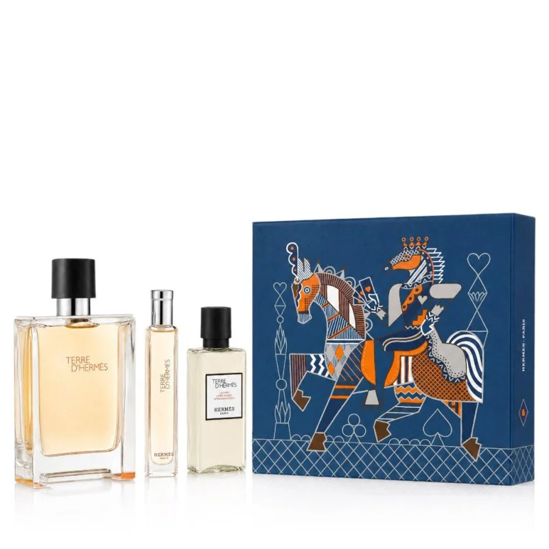 Terre D'Hermès eau de toilette voor heren 100 ml + EDT 15 ml + aftershave 40 ml