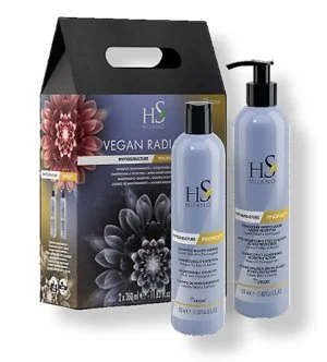 HS MILANO Vegan Radiance Reconstruction set Phytostructure Maintenance Shampoo 350 ml + Phytostructure Sealing Effect Conditioner
