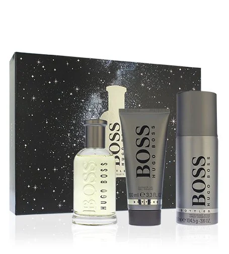 Boss Bottled geschenkset eau de toilette 100 ml + douchegel 100 ml + deodorant voor heren