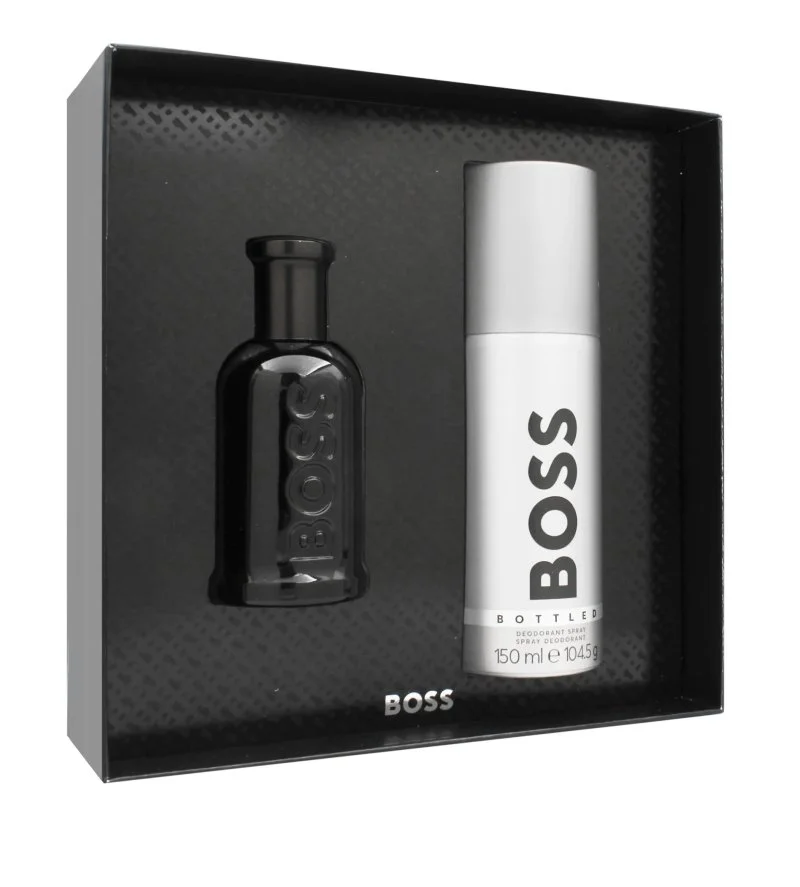 Boss Bottled Parfum geschenkset 50 ml + deodorantspray parfum voor mannen