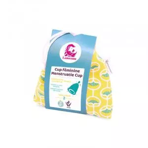 Lamazuna Hygiënische menstruatiecup, maat 1, gele sleeve