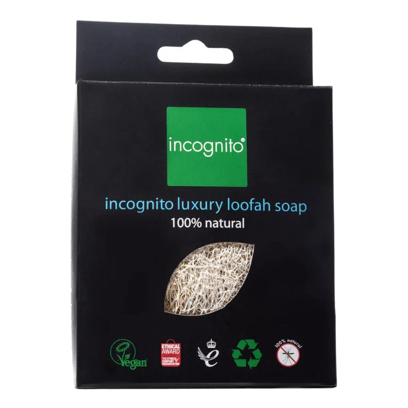 Incognito Luxueuze loofah met Javaanse citronellazeep - niet aantrekkelijk voor hinderlijke insecten