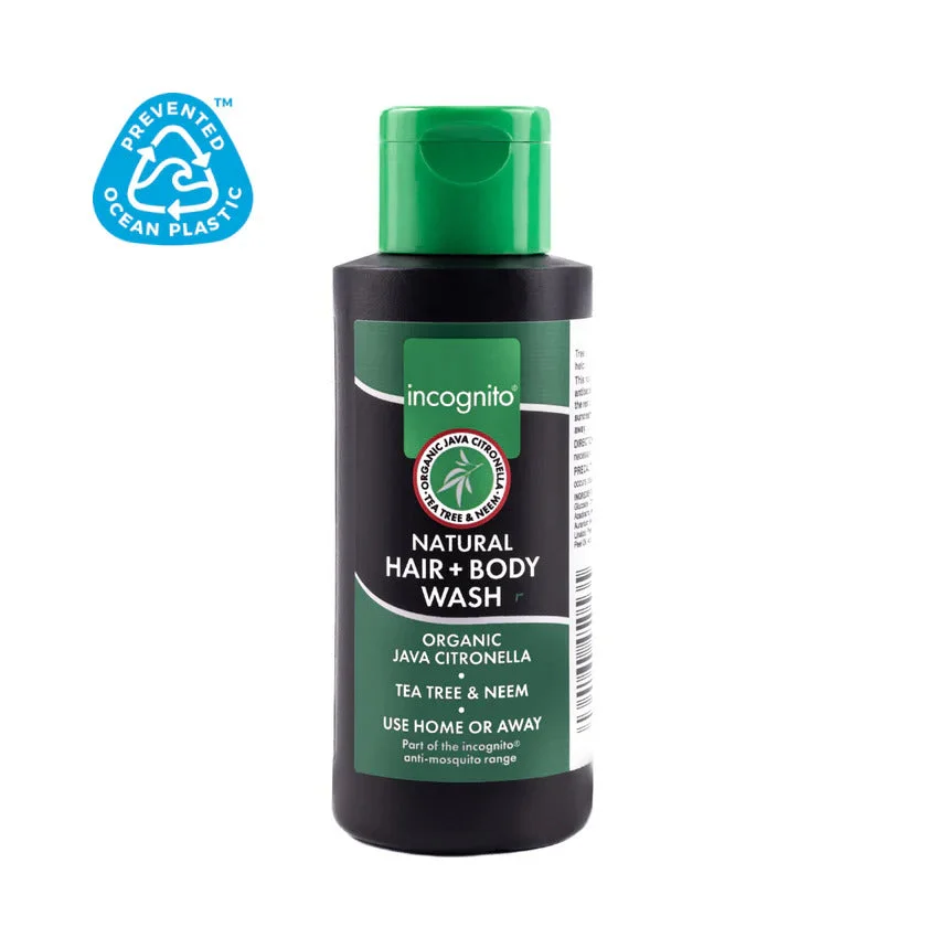 Incognito Beschermende shampoo voor haar en lichaam met Javaanse citronella (200 ml) 100 ml - niet geliefd bij hinderlijke insecten en luizen