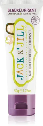Jack n Jill Kindertandpasta - aardbei BIO (50 g) - fluoridevrij, met biologisch calendula-extract