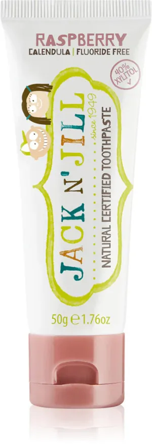 Jack n Jill Kindertandpasta - aardbei BIO (50 g) - fluoridevrij, met biologisch calendula-extract