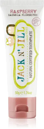 Jack n Jill Kindertandpasta - aardbei BIO (50 g) - fluoridevrij, met biologisch calendula-extract