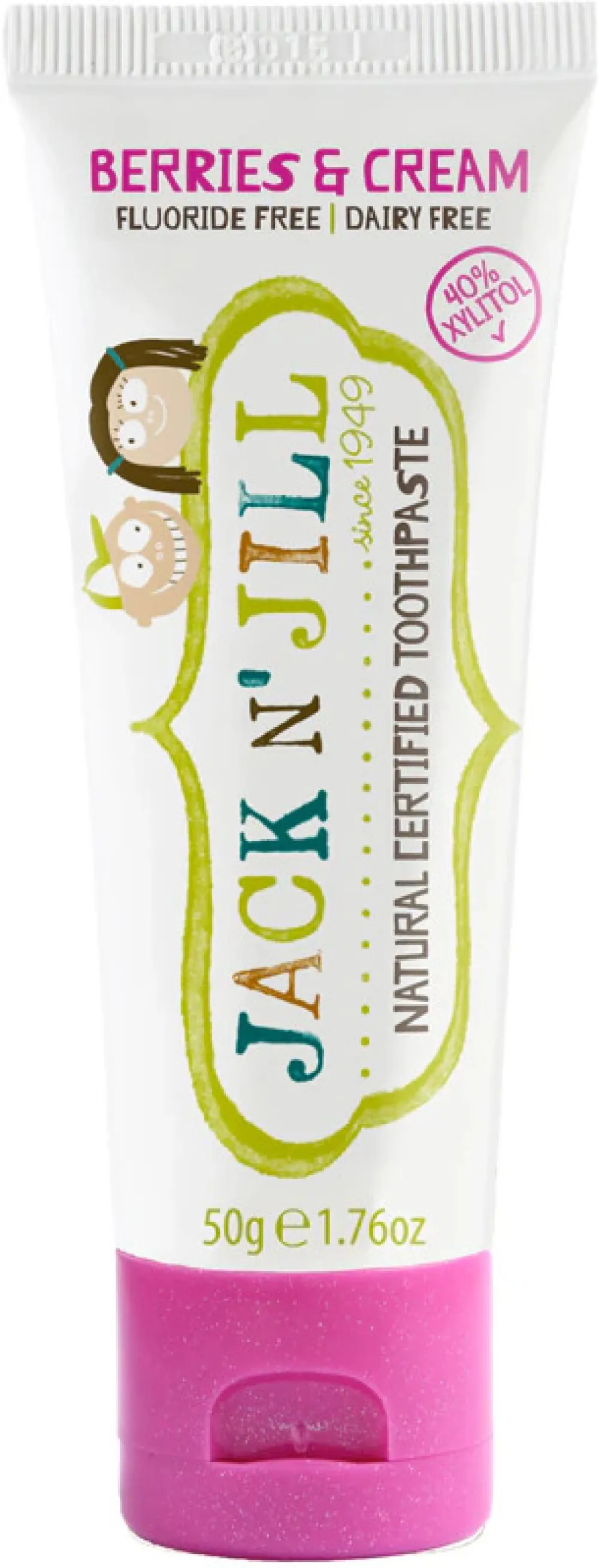 Jack n Jill Kindertandpasta - Milkshake (50 g) - fluoridevrij, met biologisch calendula-extract