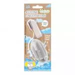 Jack n Jill Siliconen tandenborstel vingertandenborstel voor baby's (2st) etui - voor kinderen van 6 tot 12 maanden