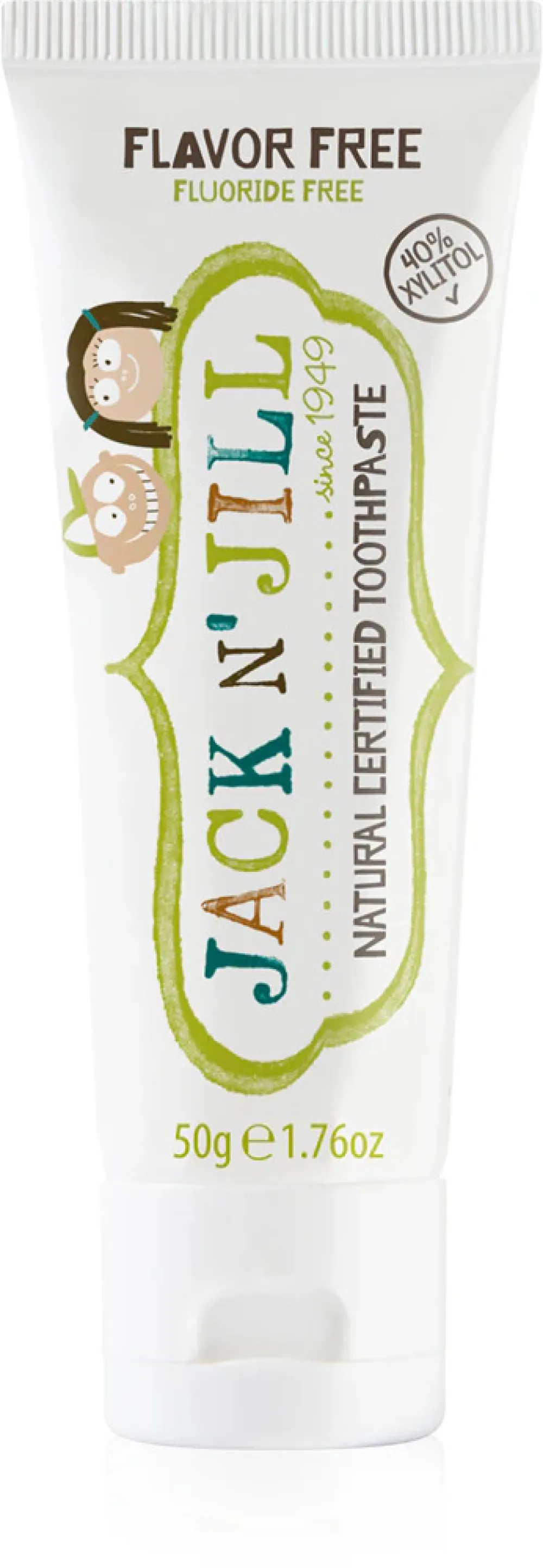 Jack n Jill Tandpasta - smaakloos (50 g) - fluoridevrij