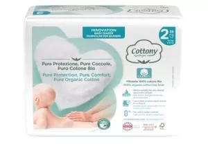 Cottony Wegwerpluiers voor baby's van biokatoen 3-6 kg