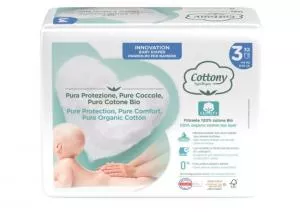 Cottony Wegwerpluiers voor baby's van biokatoen 4-9 kg