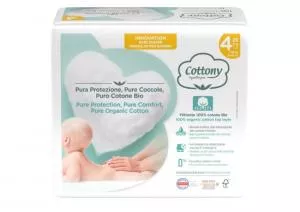 Cottony Wegwerpluiers voor baby's van biokatoen 7-18 kg
