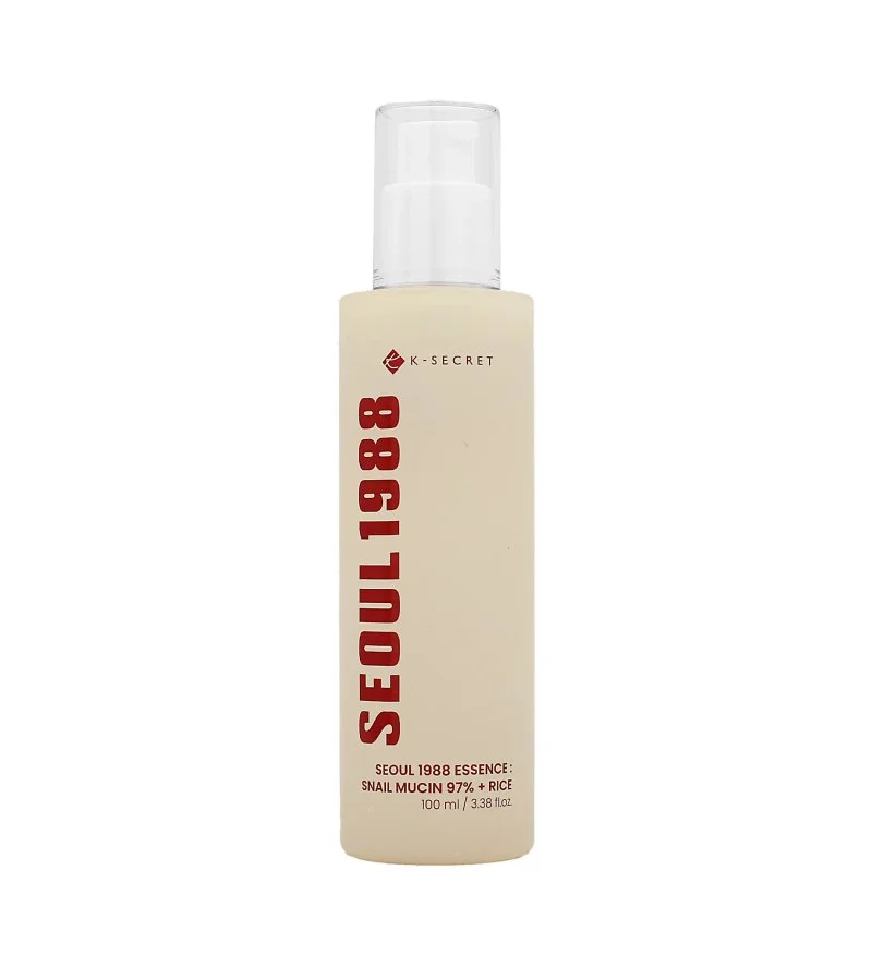 SEOUL 1988 Essence Slakkenslijm 97% + Rijst gezichtsessence met slakkenslijm en rijst 100 ml