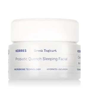 Korres Voedend probiotisch nachtmasker voor het gezicht met Griekse yoghurt