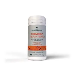 Vegetology Curcumine en piperine, 60 capsules
