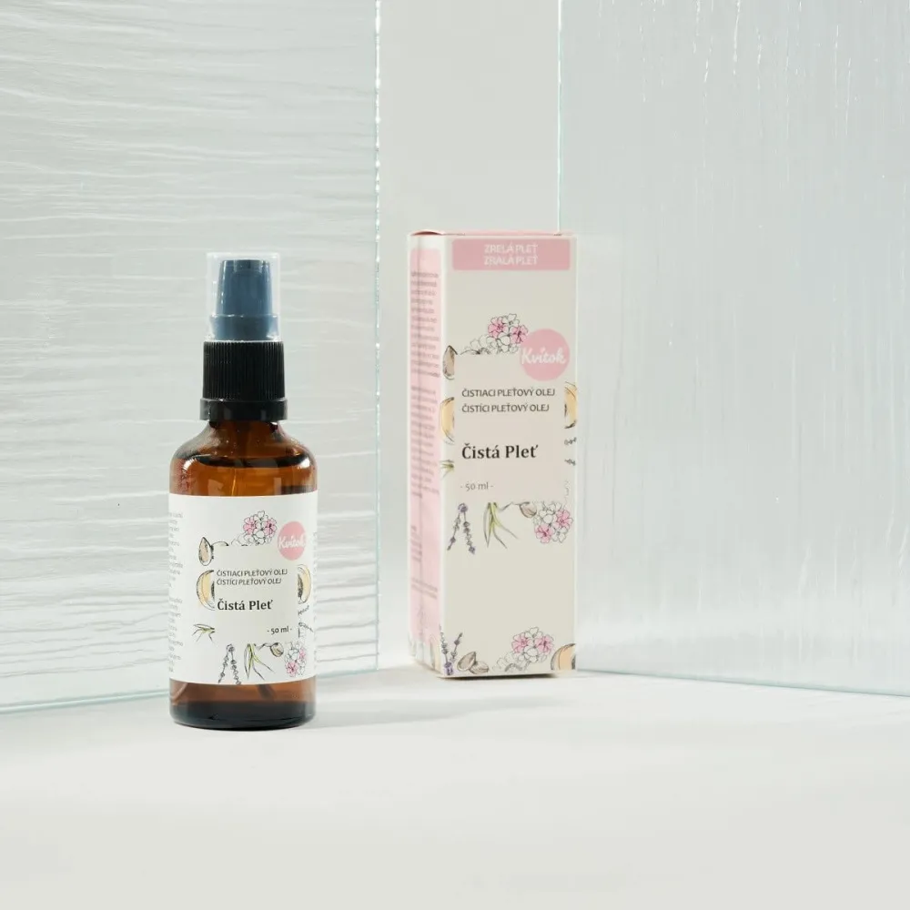 Kvitok Reinigingsolie Pure Skin voor de rijpere huid (50 ml) - droogt niet uit, geeft elasticiteit