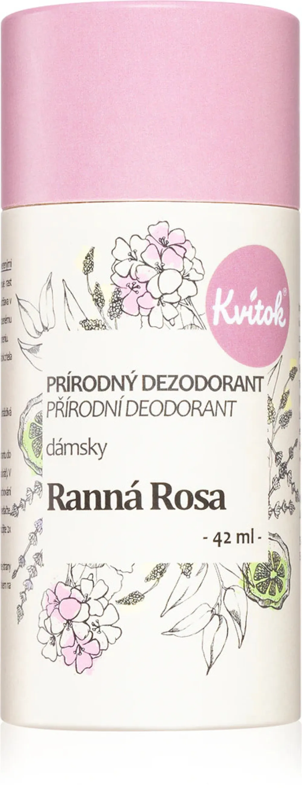 Kvitok Damescrème Deodorant Morning Dew (30 ml) - laat geen plakkerig gevoel achter