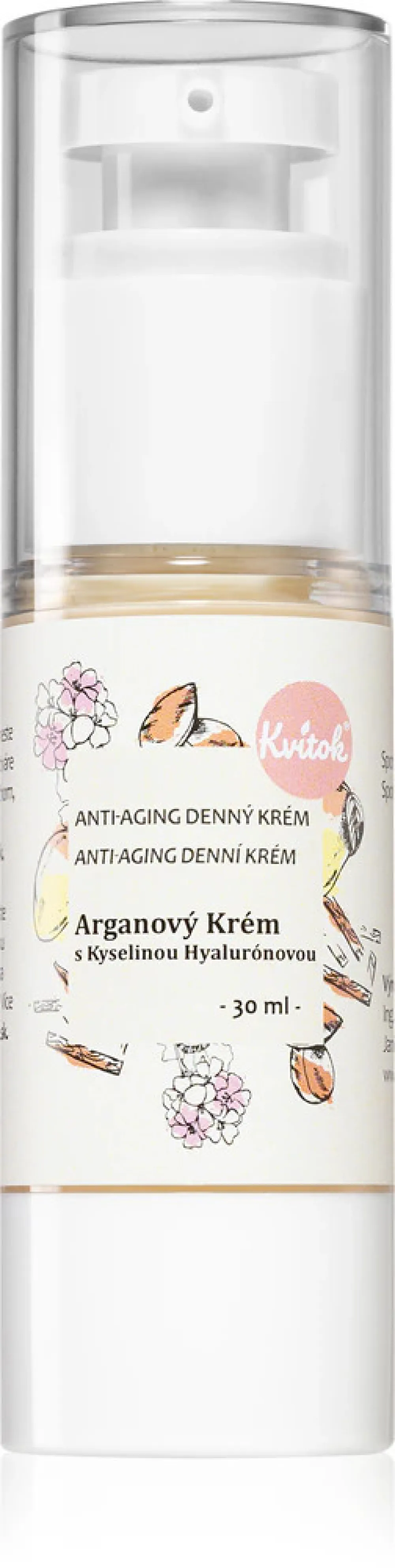 Kvitok Argan dagcrème voor de rijpere huid 30 (30 ml) - met hyaluronzuur