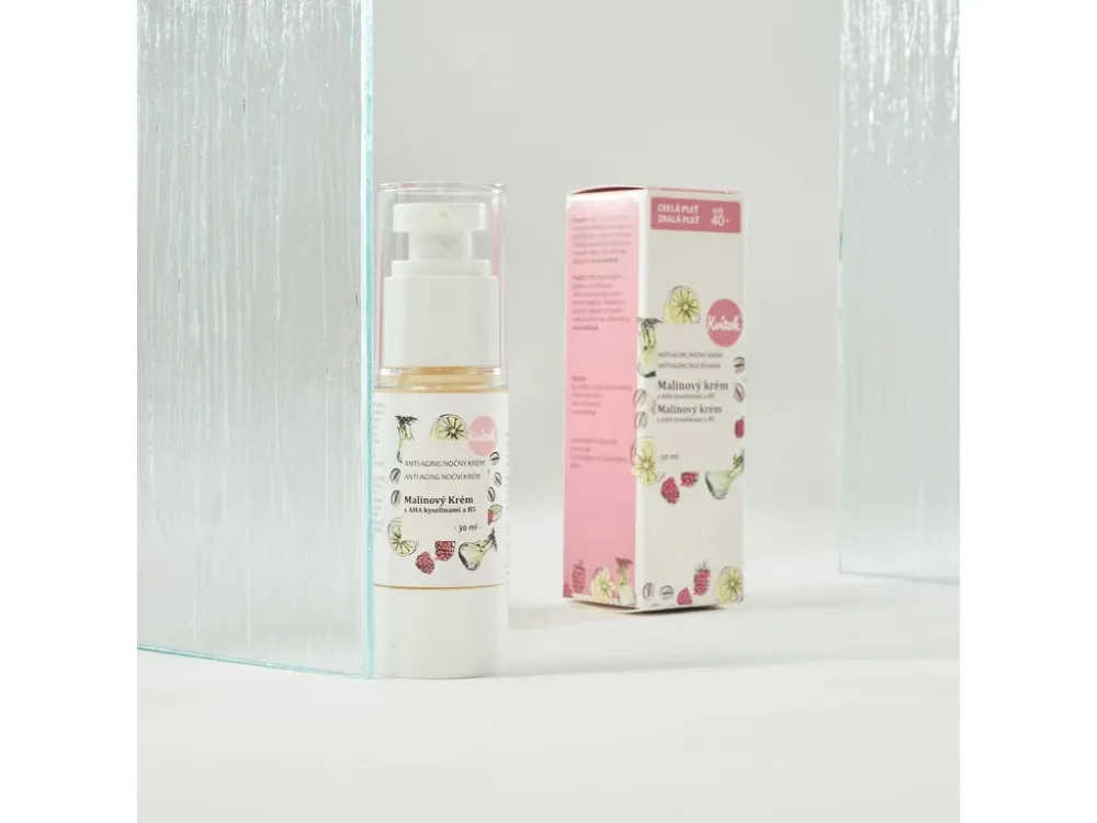 Kvitok Frambozen dagcrème voor de rijpere huid 40 (30 ml) - met vitamine e en cafeïne