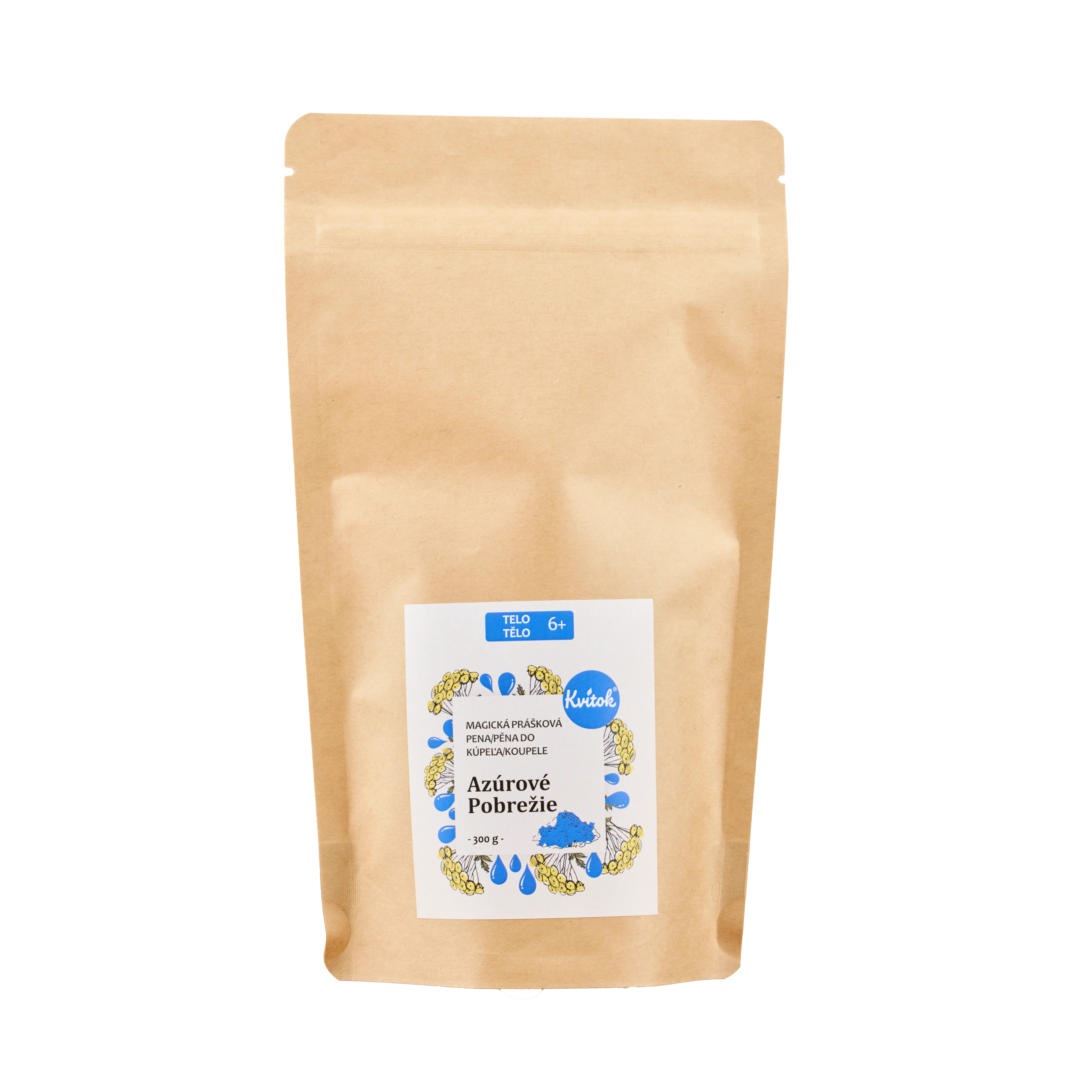 Kvitok Magisch badschuim Azurenkust 300 g - schuimt heerlijk