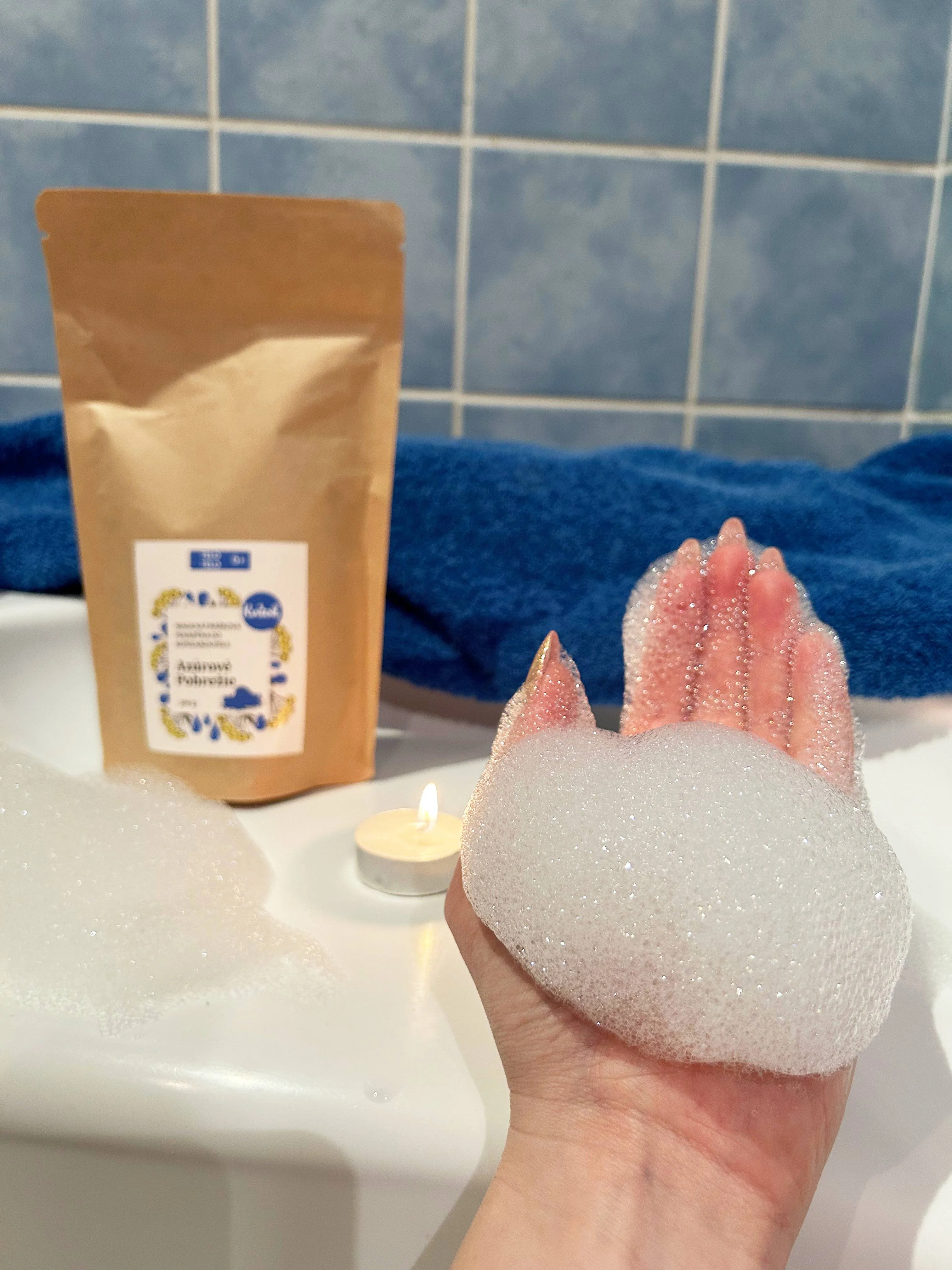 Kvitok Magisch badschuim Azurenkust 300 g - schuimt heerlijk