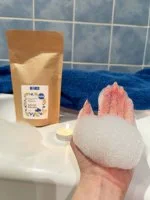Kvitok Magisch badschuim Azurenkust 60 g - schuimt heerlijk
